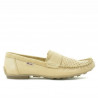 Mocassini uomo 737p beige traforati