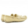 Mocassini uomo 737p beige traforati