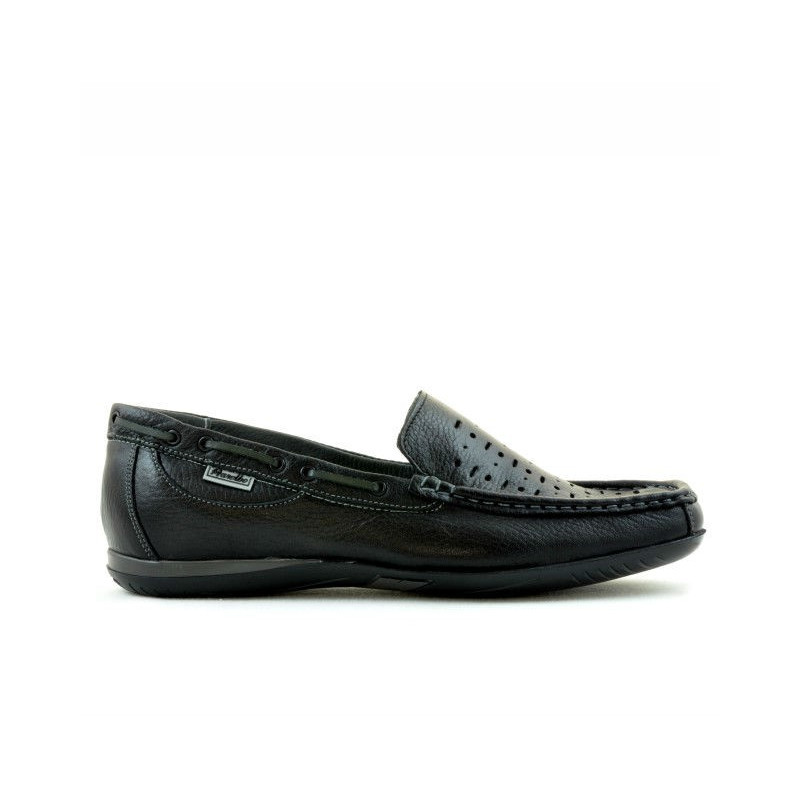 Mocassini uomo 719p nero traforato