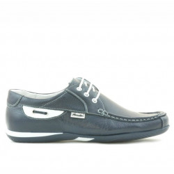 Mocassini uomo 718 indaco+bianco