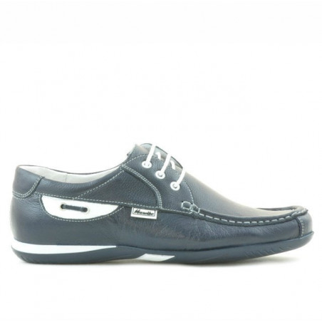 Mocassini uomo 718 indaco+bianco