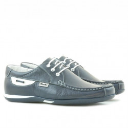Mocassini uomo 718 indaco+bianco