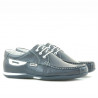 Mocassini uomo 718 indaco+bianco