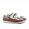 Scarpe per bambini piccoli 51c vernice bordeaux+bianco