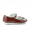 Scarpe per bambini piccoli 51c vernice bordeaux+bianco