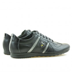 Scarpe sportive uomo (taglie grandi) 711m nero+grigio