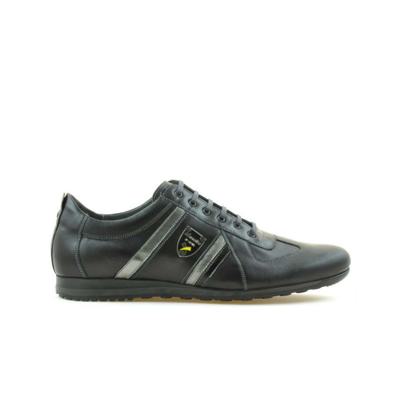 Scarpe sportive uomo (taglie grandi) 711m nero+grigio
