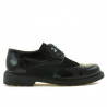 Scarpe casual donna 663 vernice nera combinata