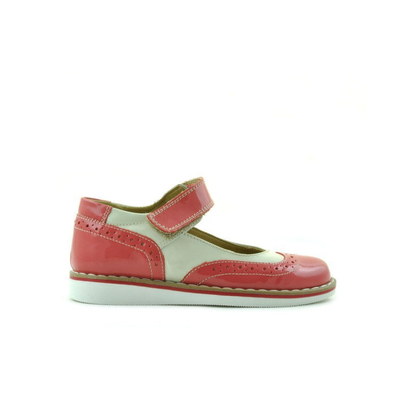 Scarpe bambini piccoli 56c vernice rosa+beige