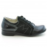 Scarpe casual donna 608 vernice nera combinata