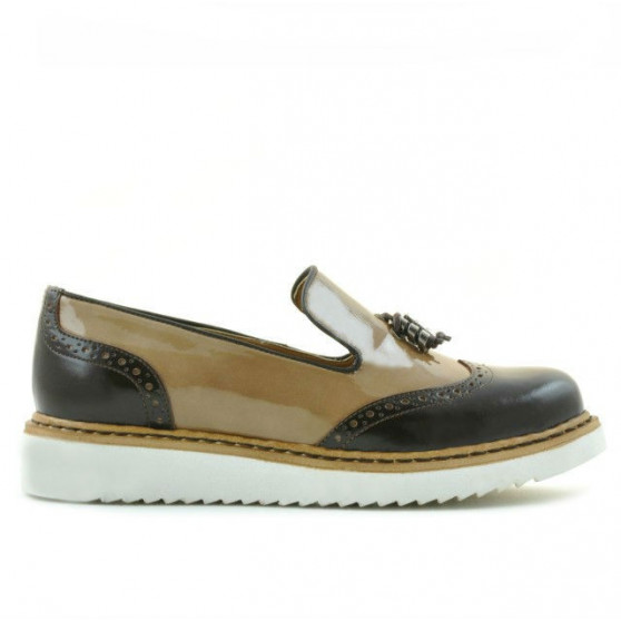 Scarpe casual da donna 659 lacca beige combinato