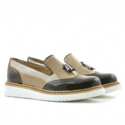 Scarpe casual da donna 659 lacca beige combinato