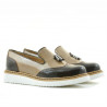 Scarpe casual da donna 659 lacca beige combinato