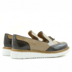 Scarpe casual da donna 659 lacca beige combinato