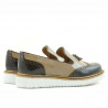 Scarpe casual da donna 659 lacca beige combinato