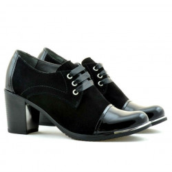 Scarpe casual donna 667 vernice nera combinata