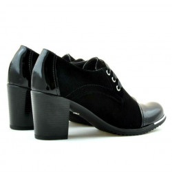 Scarpe casual donna 667 vernice nera combinata