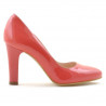 Scarpe eleganti donna 1243 vernice rosso corallo