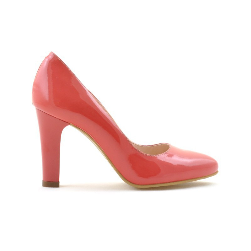 Scarpe eleganti donna 1243 vernice rosso corallo