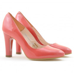 Scarpe eleganti donna 1243 vernice rosso corallo