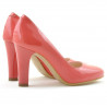 Scarpe eleganti donna 1243 vernice rosso corallo