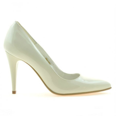 Scarpe eleganti donna 1246 vernice beige01