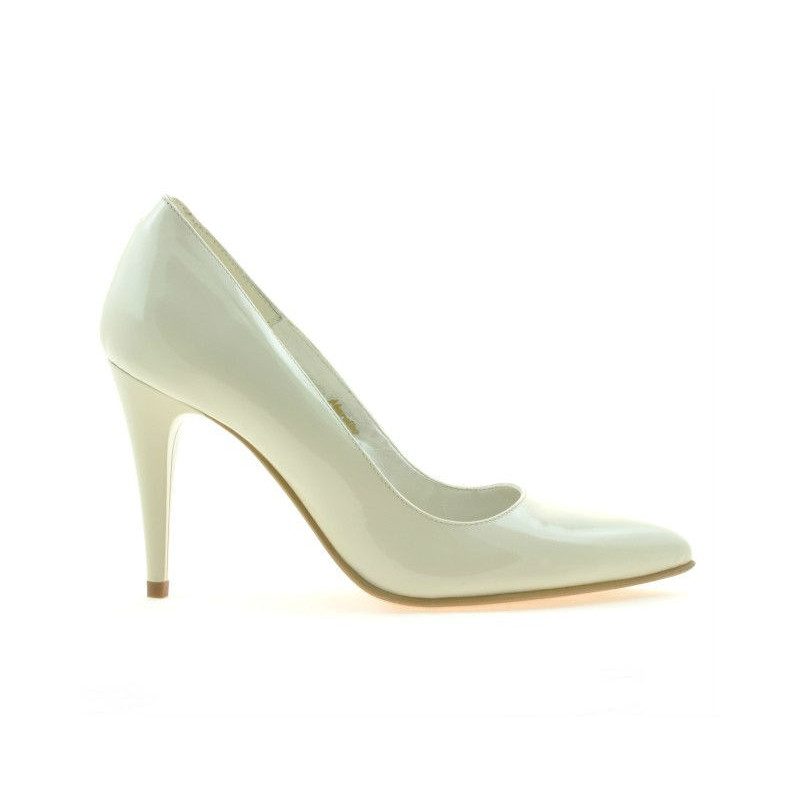 Scarpe eleganti donna 1246 vernice beige01