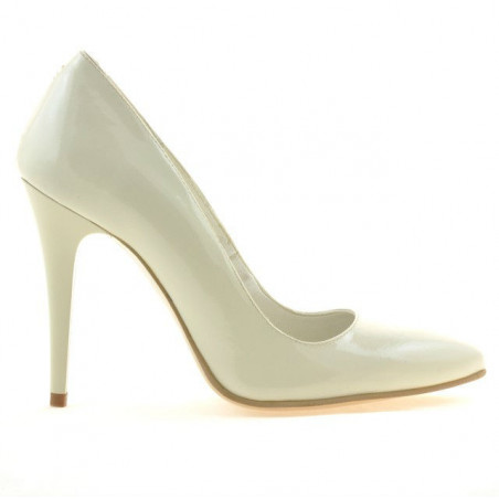 Scarpe eleganti donna 1241 vernice beige01