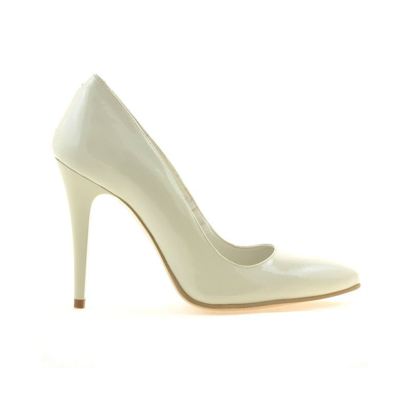 Scarpe eleganti donna 1241 vernice beige01