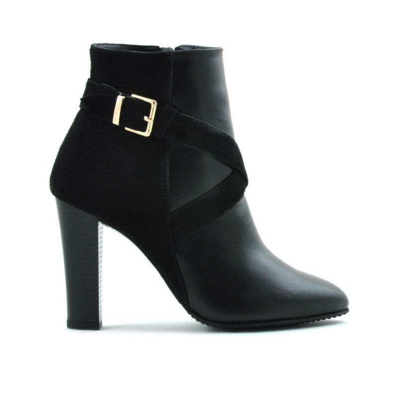 Stivaletti donna 1161 nero combinato