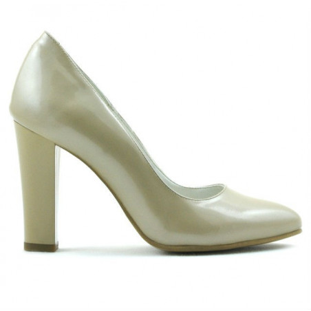 Scarpe eleganti donna 1214 vernice beige02