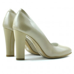 Scarpe eleganti donna 1214 vernice beige02