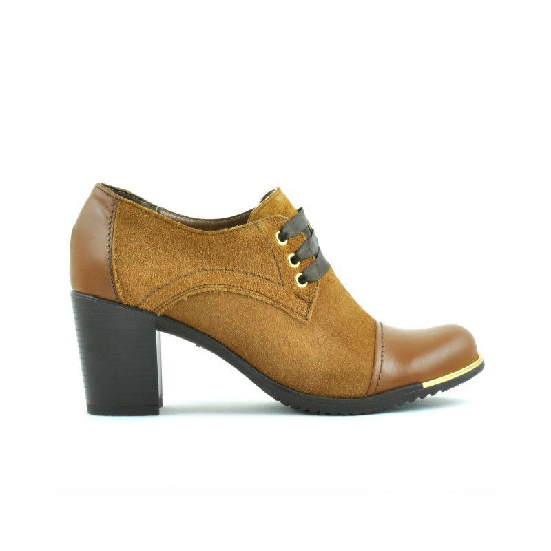 Scarpe casual donna 667 marrone combinato