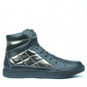 Stivaletti donna 3305 nero combinato