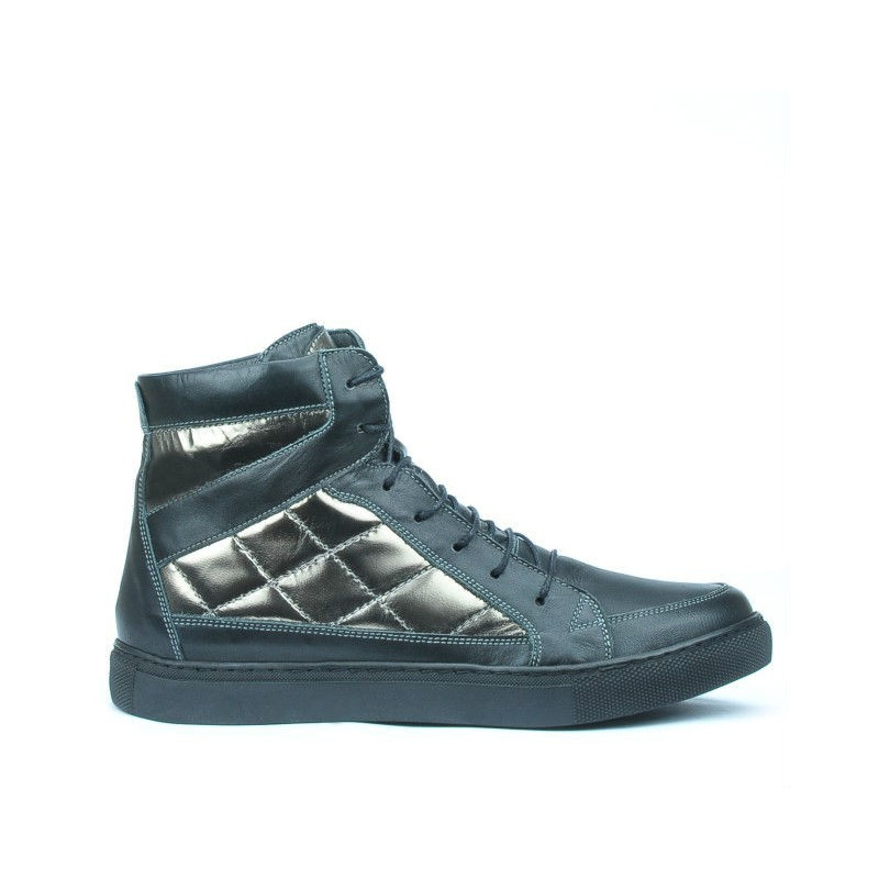 Stivaletti donna 3305 nero combinato
