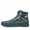 Stivaletti donna 3305 nero combinato