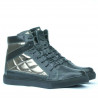 Stivaletti donna 3305 nero combinato
