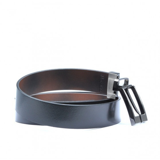 Cintura uomo 08b bicolore nero+marrone