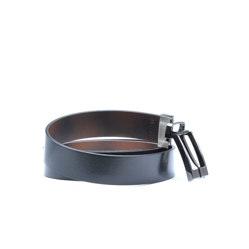 Cintura uomo 08b bicolore nero+marrone