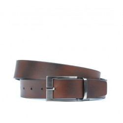 Cintura uomo 08b bicolore nero+marrone