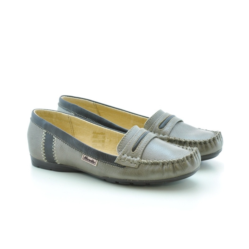 Mocassini donna 619 sabbia+caffè