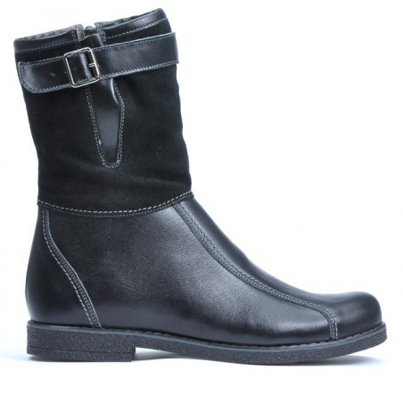 Stivaletti donna 3249 nero combinato