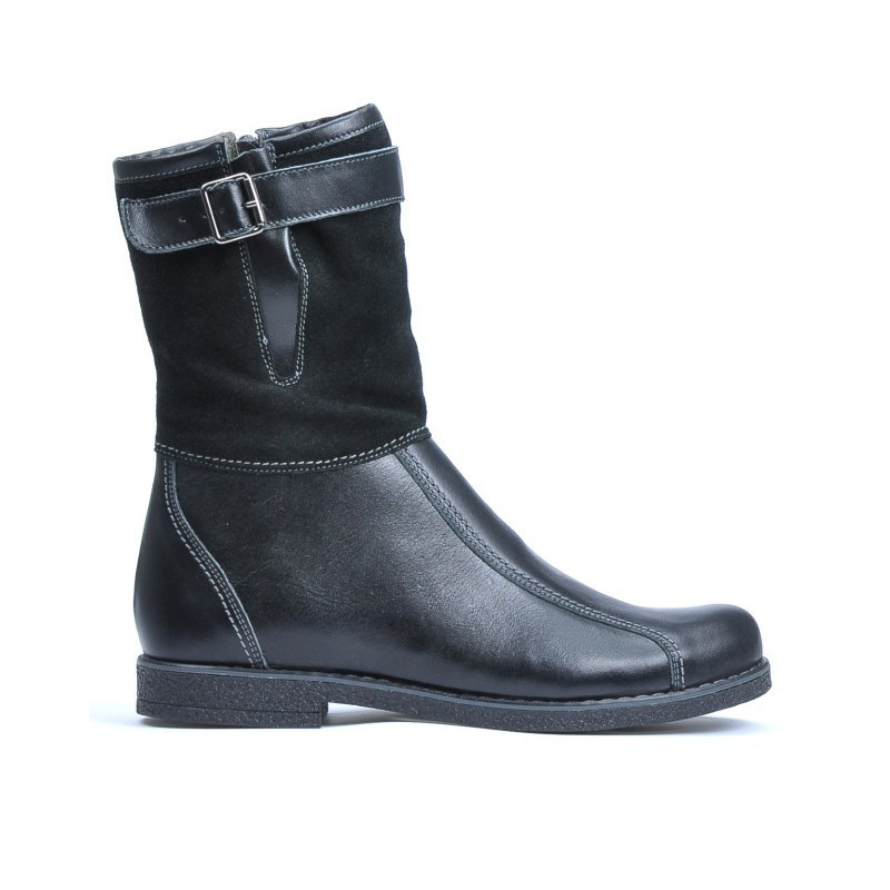 Stivaletti donna 3249 nero combinato