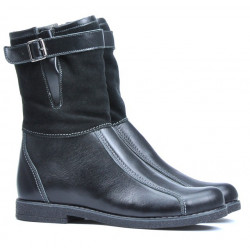 Stivaletti donna 3249 nero combinato