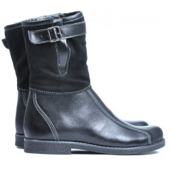 Stivaletti donna 3249 nero combinato