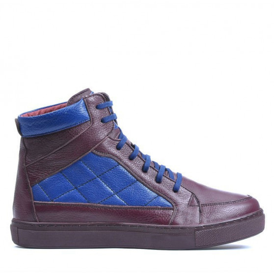 Stivali uomo 487 bordeaux+indigo