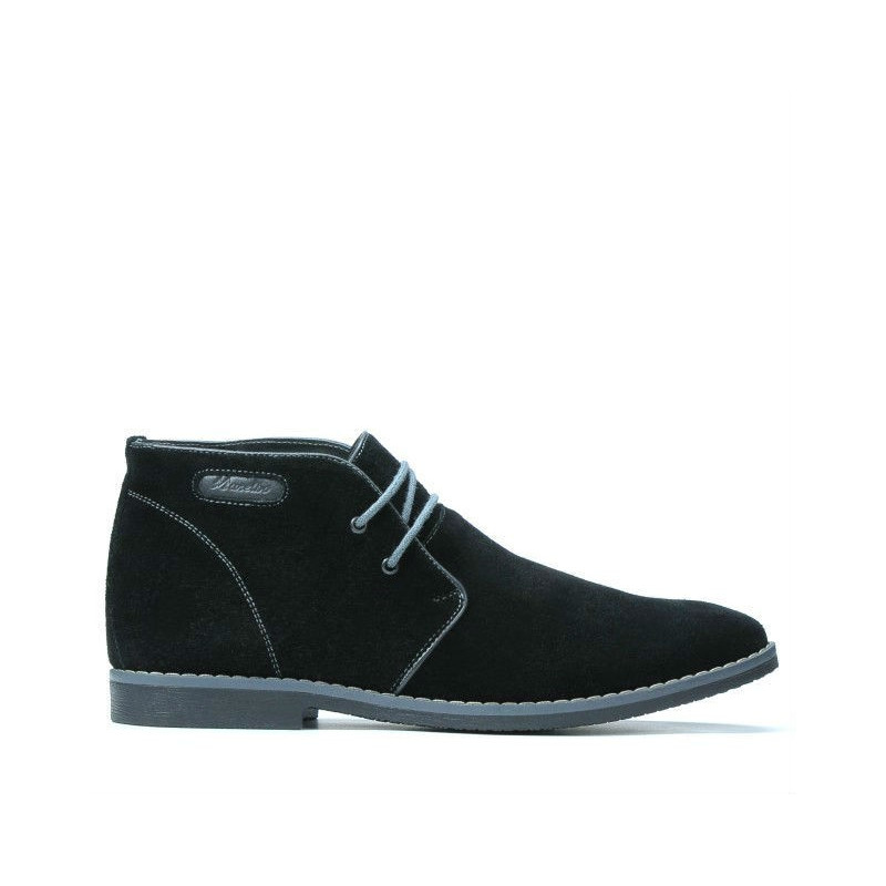 Scarponi da uomo 454 nero velluto+grigio
