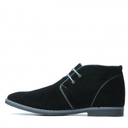 Scarponi da uomo 454 nero velluto+grigio