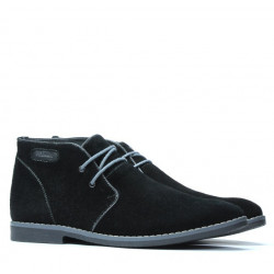 Scarponi da uomo 454 nero velluto+grigio