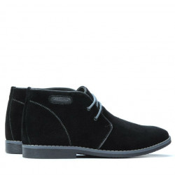 Scarponi da uomo 454 nero velluto+grigio